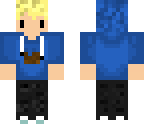grass block guy blue