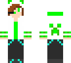 green panda boy
