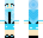 light blue gir | Minecraft Skin
