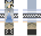 mysterious arctic wolf girl