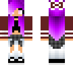 purple haired girl