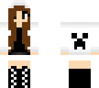 white creeper brown hair