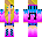 blue and pink