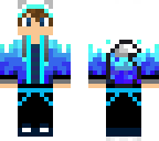 blue hoodie