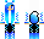 blue ice wolf girl