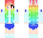 blue rainbow bunny