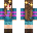 chara wearing frisk's clothes