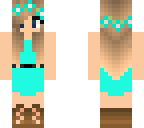 girl in blur dress