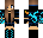 girl with a blue dragon