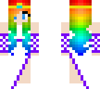rainbow prom girl
