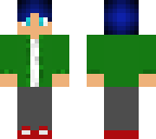 blue haired boy