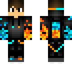 blue and red fire