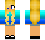 blue ombre girl