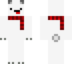 derp polar bear with scarf