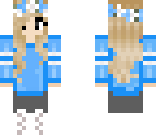 blue flower girl