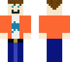 bluestone with lime orange shirt