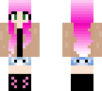 cute pink haired girl