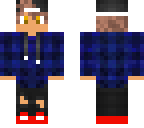 blue red