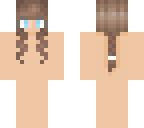 brown anime hair base braided