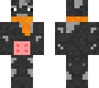 cow in orange scarf