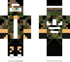toby with camo mask and top