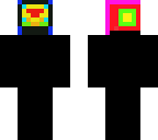 two rainbow face