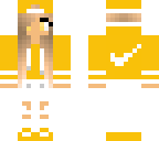 yellow nike girl