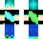blue and green boy