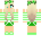 green flower girl