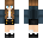 navy blue anime girl