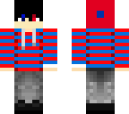 red and blue sweatshirt