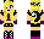 blonde cat lady with tail purple
