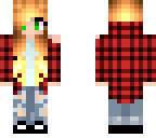 blonde girl with flannel shirt 3px