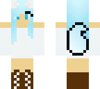 blue cat girl