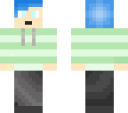 blue hair boy