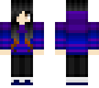 modern blue and purple girl