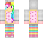 nyan cat girl rainbow hair