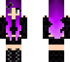 purple gothic girl