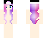 purple hair with baseball cap base