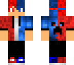 red and blue creeper boy