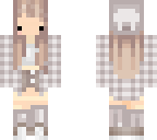 white chibi flannel