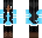winter girl blue