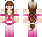 pink maid girl