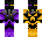 purple and orange enderman