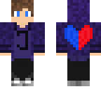 red and blue heart him jm