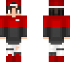 red guy with white jeans