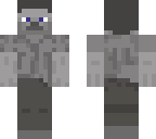 black and white steve