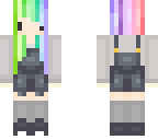 chibi overalls