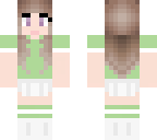green and white outfit