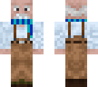 old man blue scarf